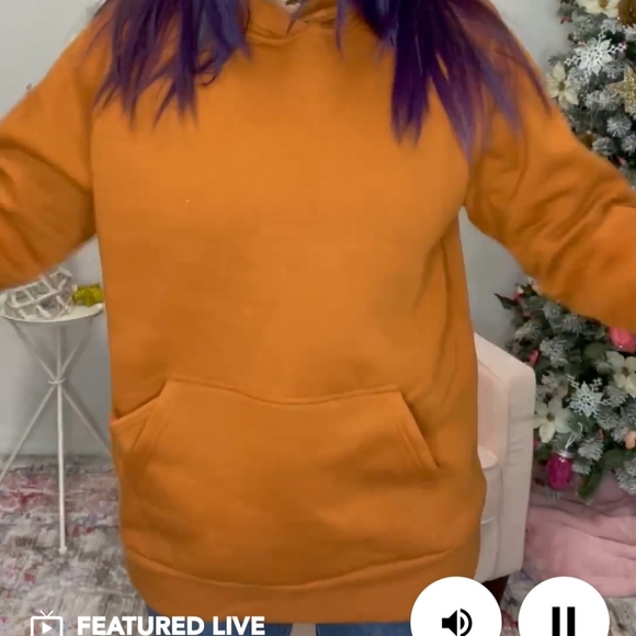 NWT Zenana drawstring hoodie sweatshirt with kangaroo pocket super soft size S - Picture 2 of 4